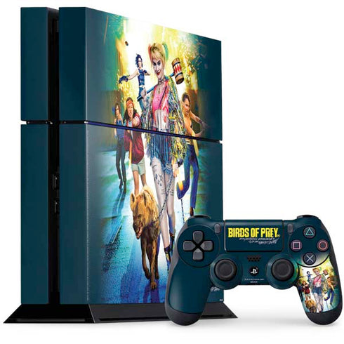 DC Comics Harley Quinn Birds of Prey Movie Poster PS4 Console and Controller Bundle Skin