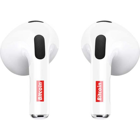 Bitcoin Crypto Apple AirPods (3rd Gen 2021) Skin