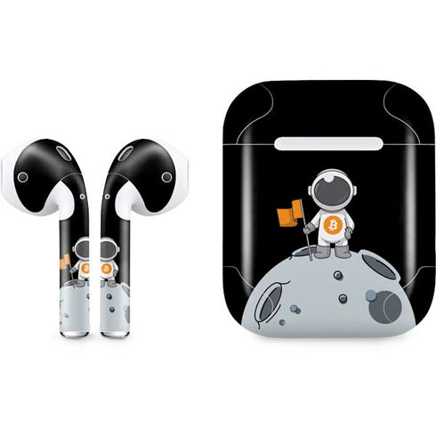 Bitcoin Astronaut Apple AirPods 2 Skin