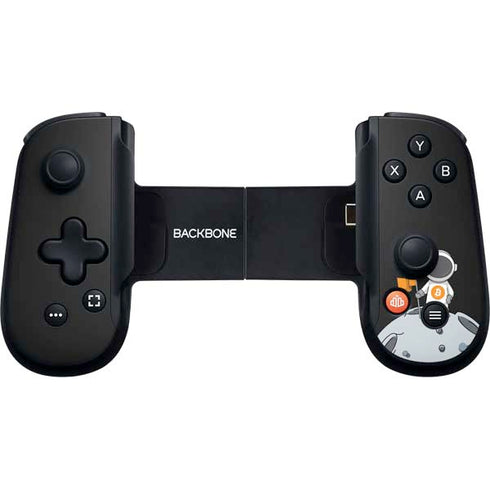 Bitcoin Astronaut Backbone One for iPhone Game Controller Skin