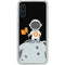 Bitcoin Astronaut Galaxy A10e Clear Case