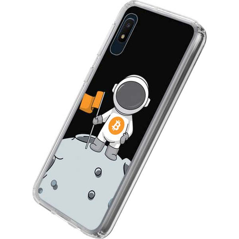 Bitcoin Astronaut Galaxy A10e Clear Case