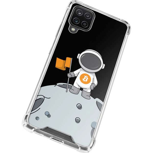 Bitcoin Astronaut Galaxy A12 Clear Case