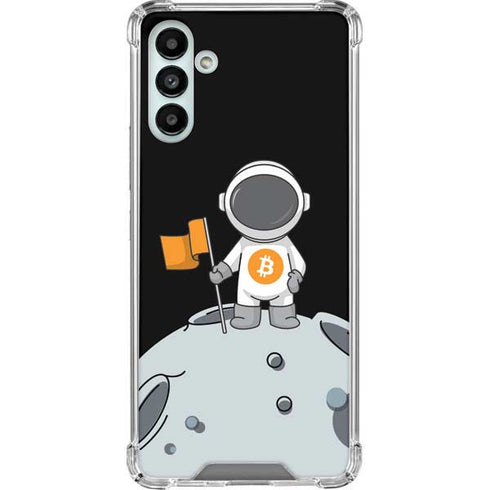 Bitcoin Astronaut Galaxy A13 5G Clear Case