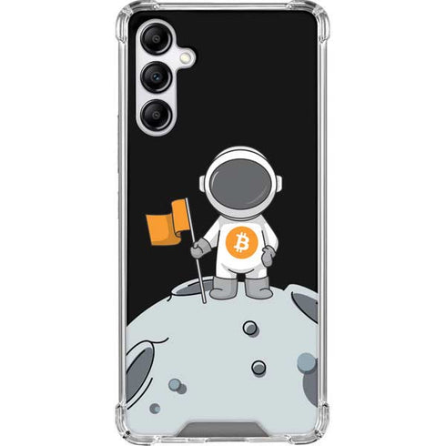 Bitcoin Astronaut Galaxy A14 5G Clear Case