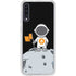 Bitcoin Astronaut Galaxy A50 Clear Case