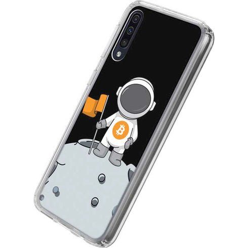 Bitcoin Astronaut Galaxy A50 Clear Case