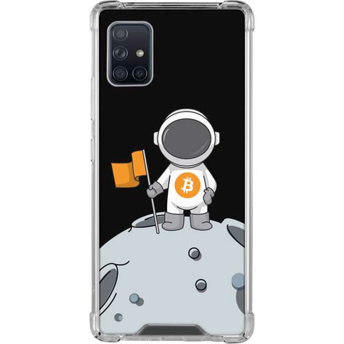 Bitcoin Astronaut Galaxy A51 5G Clear Case