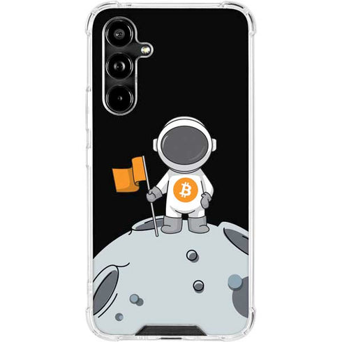 Bitcoin Astronaut Galaxy A54 5G Clear Case
