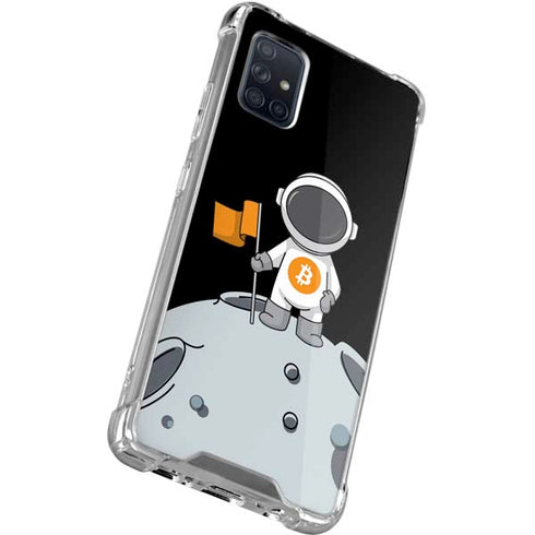 Bitcoin Astronaut Galaxy A71 5G Clear Case