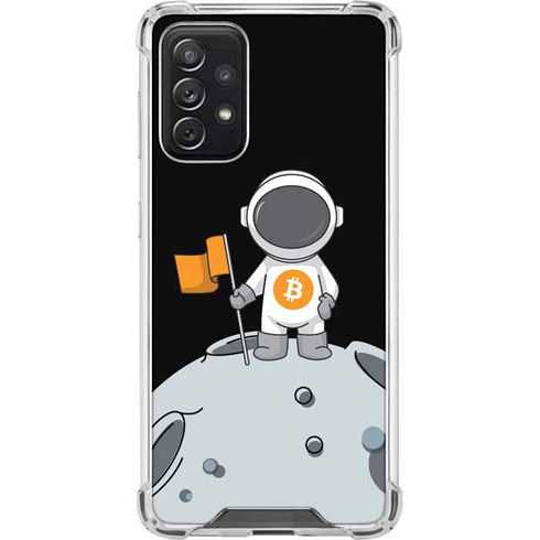 Bitcoin Astronaut Galaxy A72 5G Clear Case