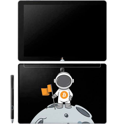 Bitcoin Astronaut Galaxy Book 12in Skin