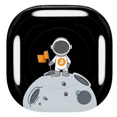 Bitcoin Astronaut Galaxy Buds Live Skin