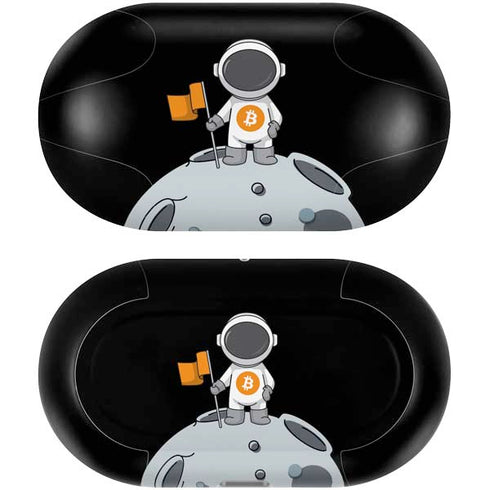 Bitcoin Astronaut Galaxy Buds Plus Skin