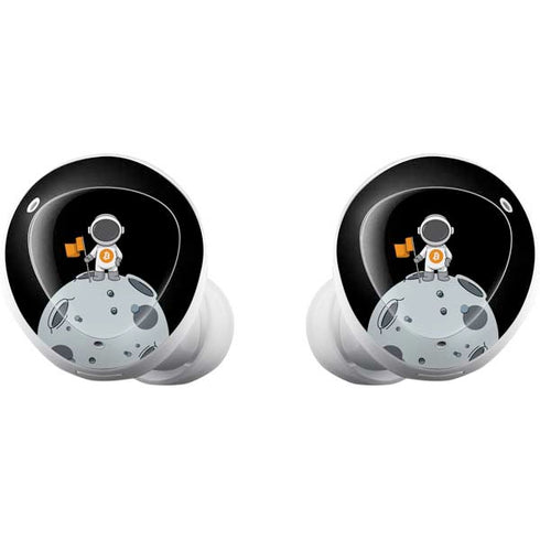Bitcoin Astronaut Galaxy Buds Plus Skin