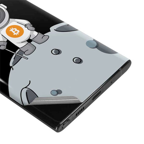 Bitcoin Astronaut Galaxy Note 10 Plus Skin