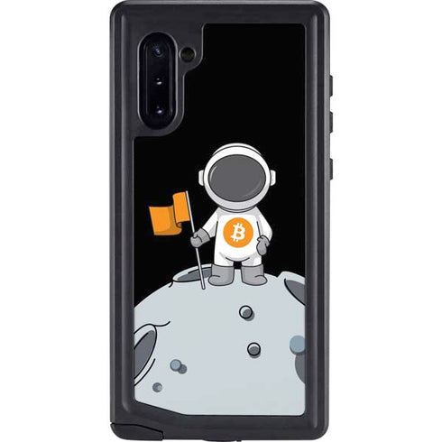 Bitcoin Astronaut Galaxy Note 10 Waterproof Case