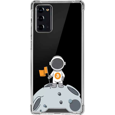 Bitcoin Astronaut Galaxy Note20 5G Clear Case