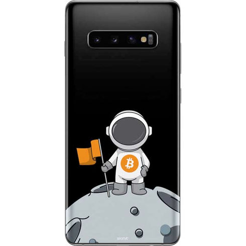 Bitcoin Astronaut Galaxy S10 Plus Skin