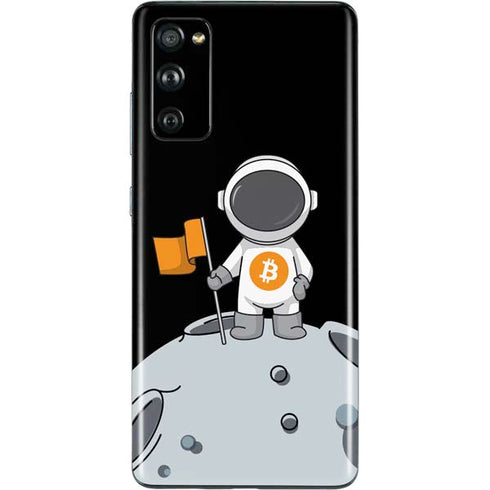 Bitcoin Astronaut Galaxy S20 Fan Edition Skin