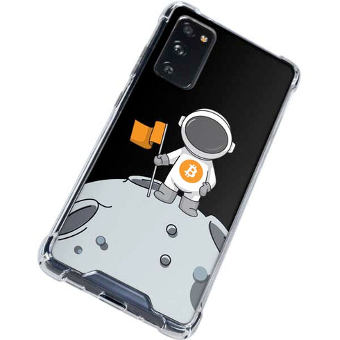 Bitcoin Astronaut Galaxy S20 FE Clear Case