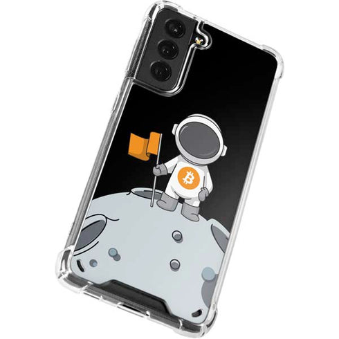 Bitcoin Astronaut Galaxy S21 Plus 5G Clear Case