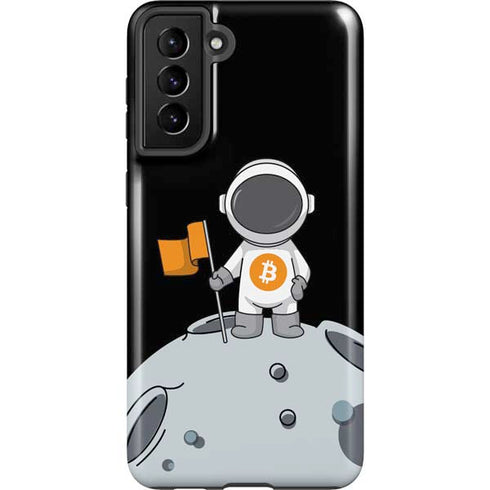 Bitcoin Astronaut Galaxy S21 Plus 5G Pro Case