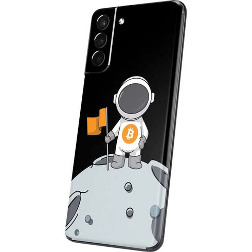 Bitcoin Astronaut Galaxy S21 Plus 5G Skin
