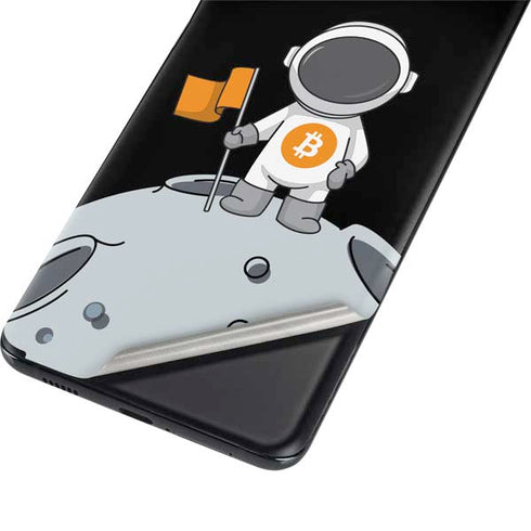 Bitcoin Astronaut Galaxy S21 Plus 5G Skin
