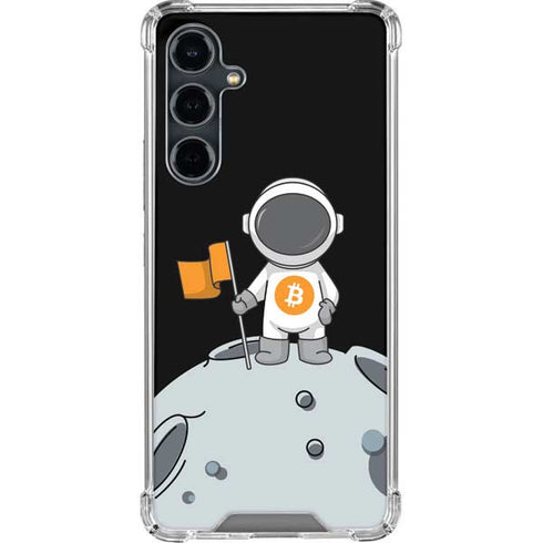 Bitcoin Astronaut Galaxy S23 FE Clear Case