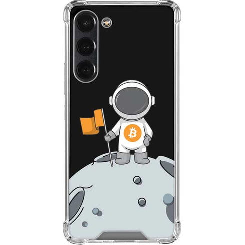 Bitcoin Astronaut Galaxy S23 Plus Clear Case