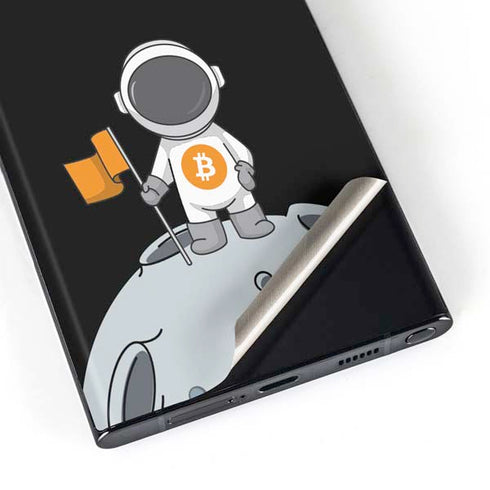 Bitcoin Astronaut Galaxy S23 Ultra Skin