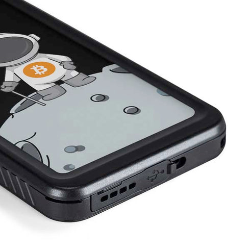 Bitcoin Astronaut Galaxy S23 Waterproof Case