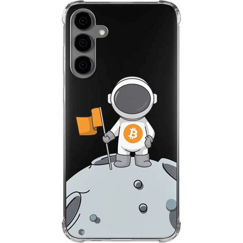 Bitcoin Astronaut Galaxy S24 Plus Clear Case