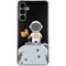 Bitcoin Astronaut Galaxy S24 Plus Clear Case