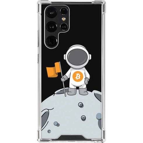 Bitcoin Astronaut Galaxy S24 Ultra Clear Case