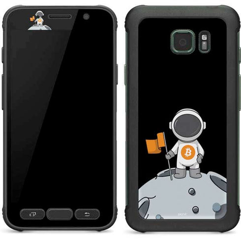 Bitcoin Astronaut Galaxy S7 Active Skin