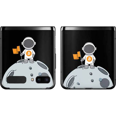 Bitcoin Astronaut Galaxy Z Flip Skin