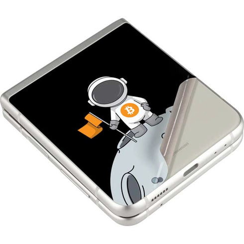 Bitcoin Astronaut Galaxy Z Flip3 5G Skin