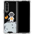 Bitcoin Astronaut Galaxy Z Fold4 5G Clear Case