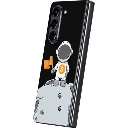 Bitcoin Astronaut Galaxy Z Fold5 5G Skin