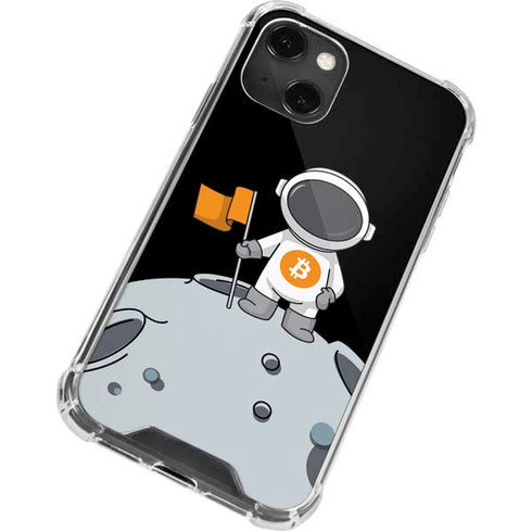 Bitcoin Astronaut iPhone 14 Plus Clear Case