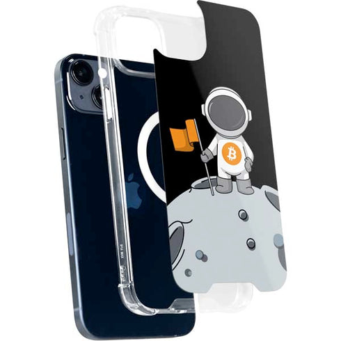 Bitcoin Astronaut iPhone 15 Plus MagSafe Case