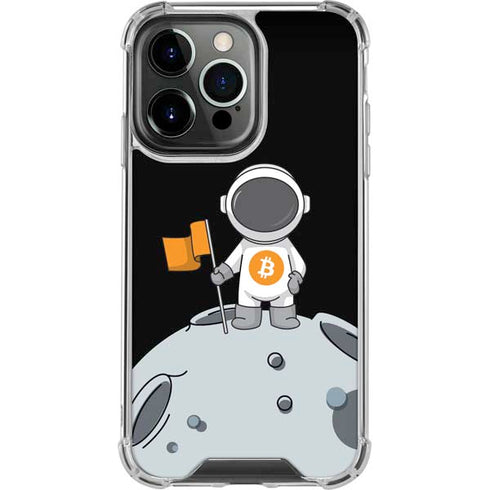 Bitcoin Astronaut iPhone 14 Pro Clear Case