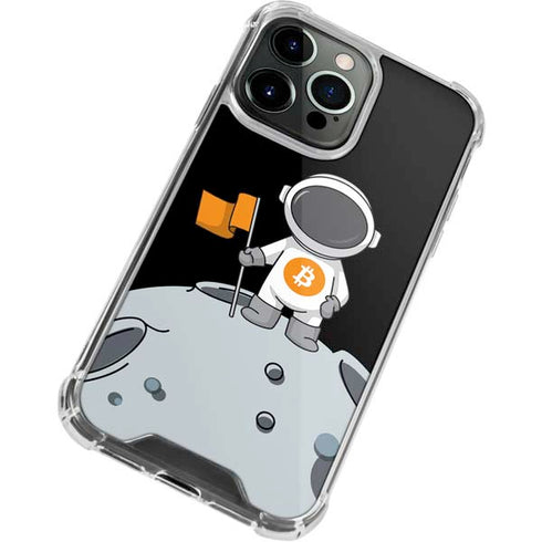 Bitcoin Astronaut iPhone 14 Pro Max Clear Case