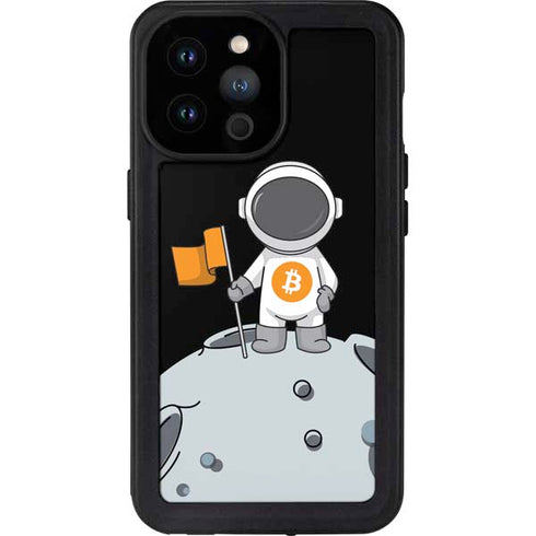 Bitcoin Astronaut iPhone 14 Pro Max Waterproof Case