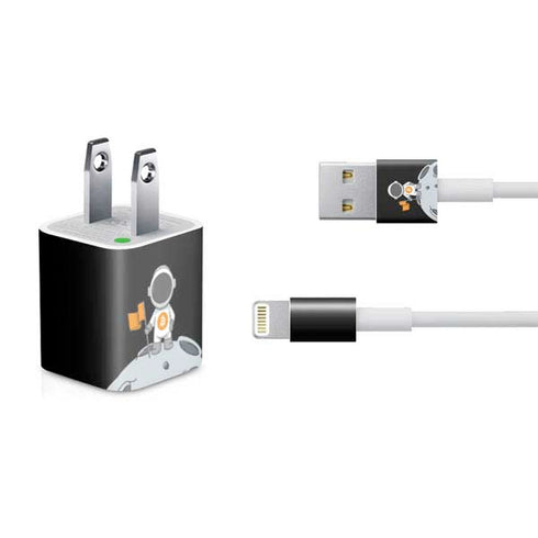 Bitcoin Astronaut iPhone Charger (5W USB) Skin