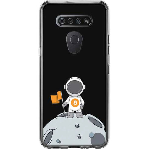 Bitcoin Astronaut LG K51/Q51 Clear Case