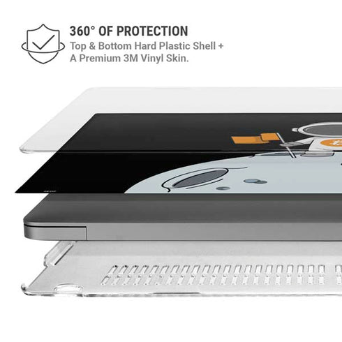 Bitcoin Astronaut MacBook Pro 16in (2021-25) Case plus Skin