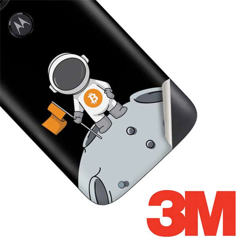 Bitcoin Astronaut Moto E5 Play Skin